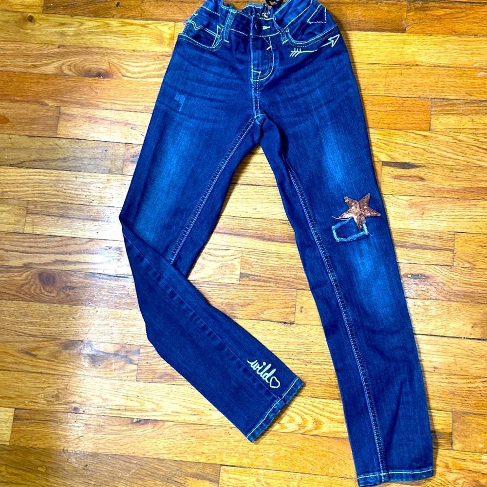 Girls' Vigoss Ankle Skinny Adjustable Waist Jeans size 12